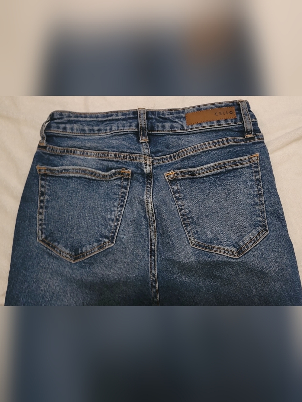 Cello Jeans SZ 5 Skinny Jeans Ripped Distressed Open Slim Medium Wash High waist - Picture 7 of 7